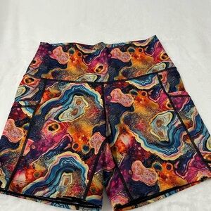 Constantly Varied Gear Multicolor Abstract Athletic Shorts